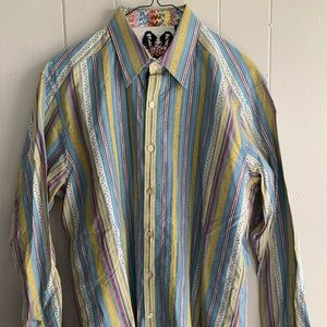Robert Graham Button Down Dress Shirt Medium